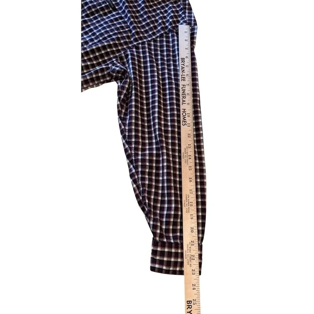 Nautica Men's Plaid Long Sleeve Button-Up Shirt Multicolor Casual‎ large preppy